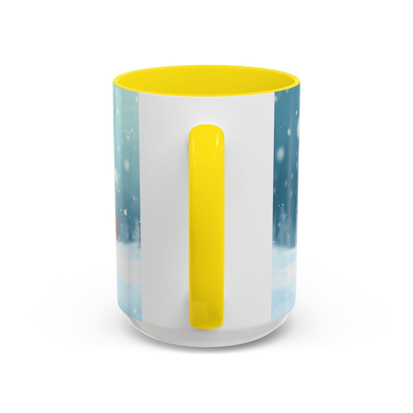 Winter Snowman Accent Coffee Ceramic Mug