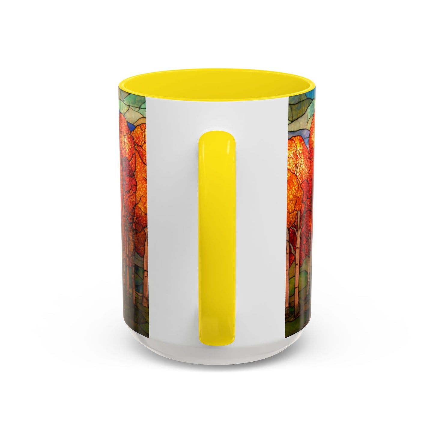 Autumn Stained Glass Effect Coffee Mug