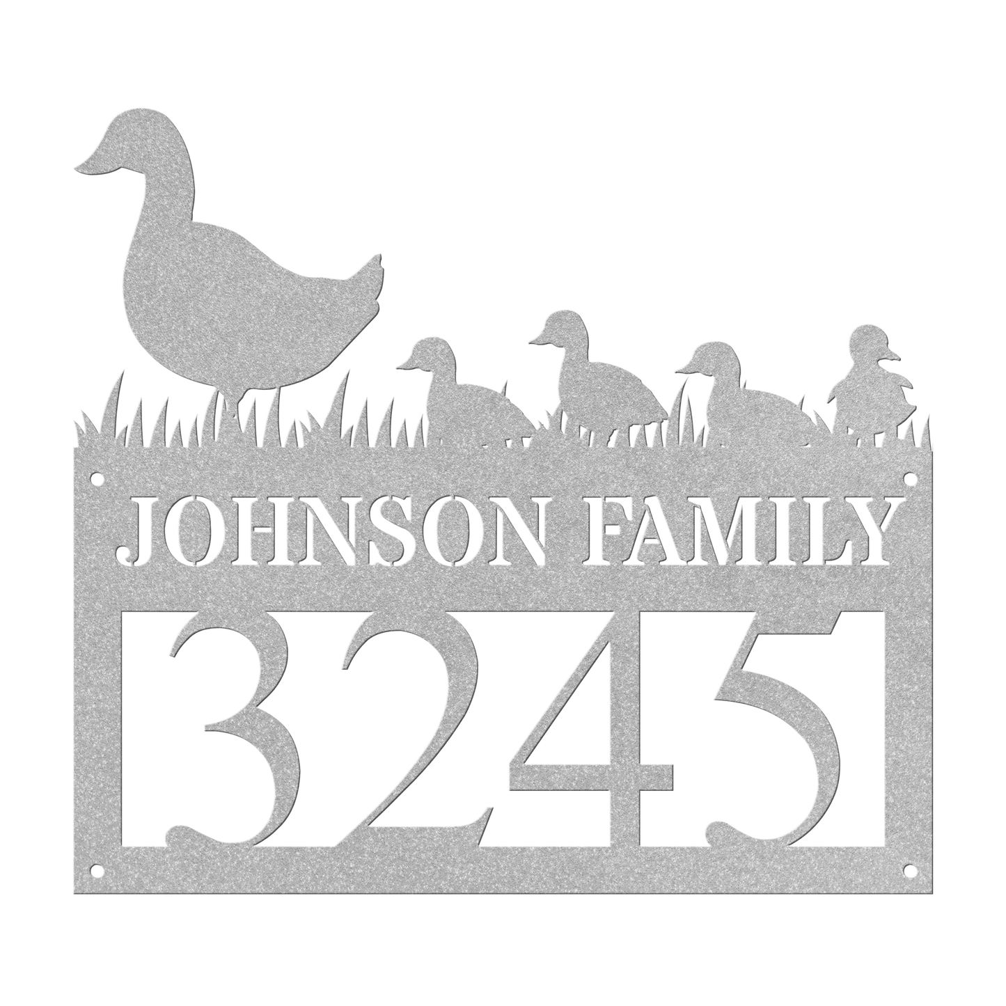 Custom Metal House Number Sign