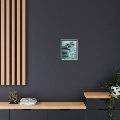 Stone Framed Canvas Wall Art- Zen Wall Decor