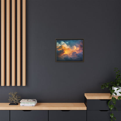 Calming Sky Cloud Framed Canvas Wall Art