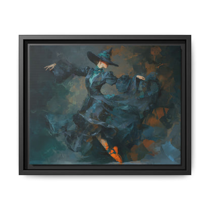 Dancing Witch Framed Canvas Wall Art