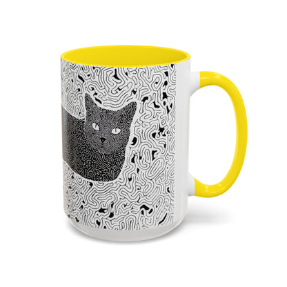 Black Cat Minimalist Coffee Mug