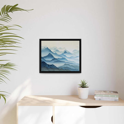 Abstract Mountains Framed Canvas Wall Art