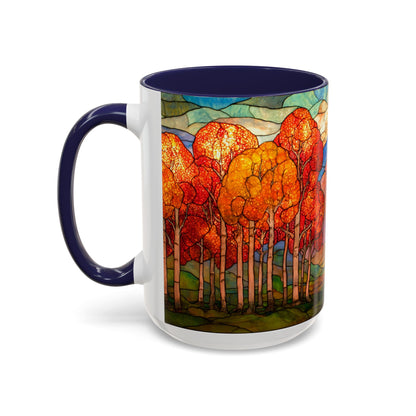Autumn Stained Glass Effect  Coffee Mug