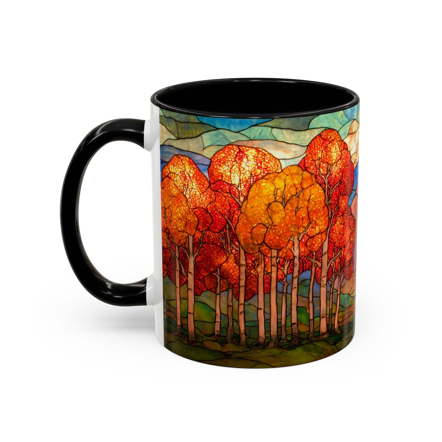 Autumn Stained Glass Effect  Coffee Mug