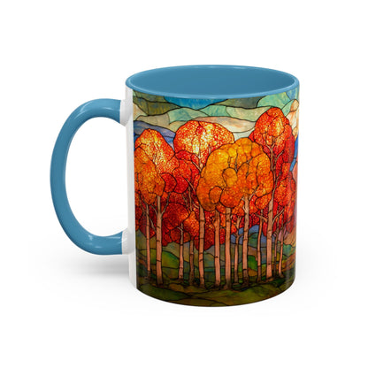 Autumn Stained Glass Effect  Coffee Mug