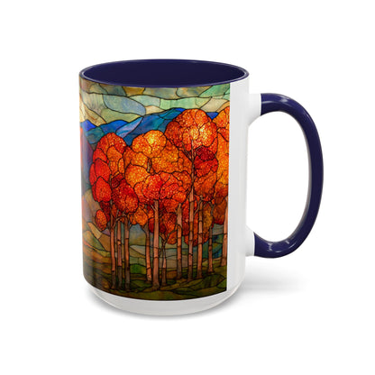 Autumn Stained Glass Effect  Coffee Mug