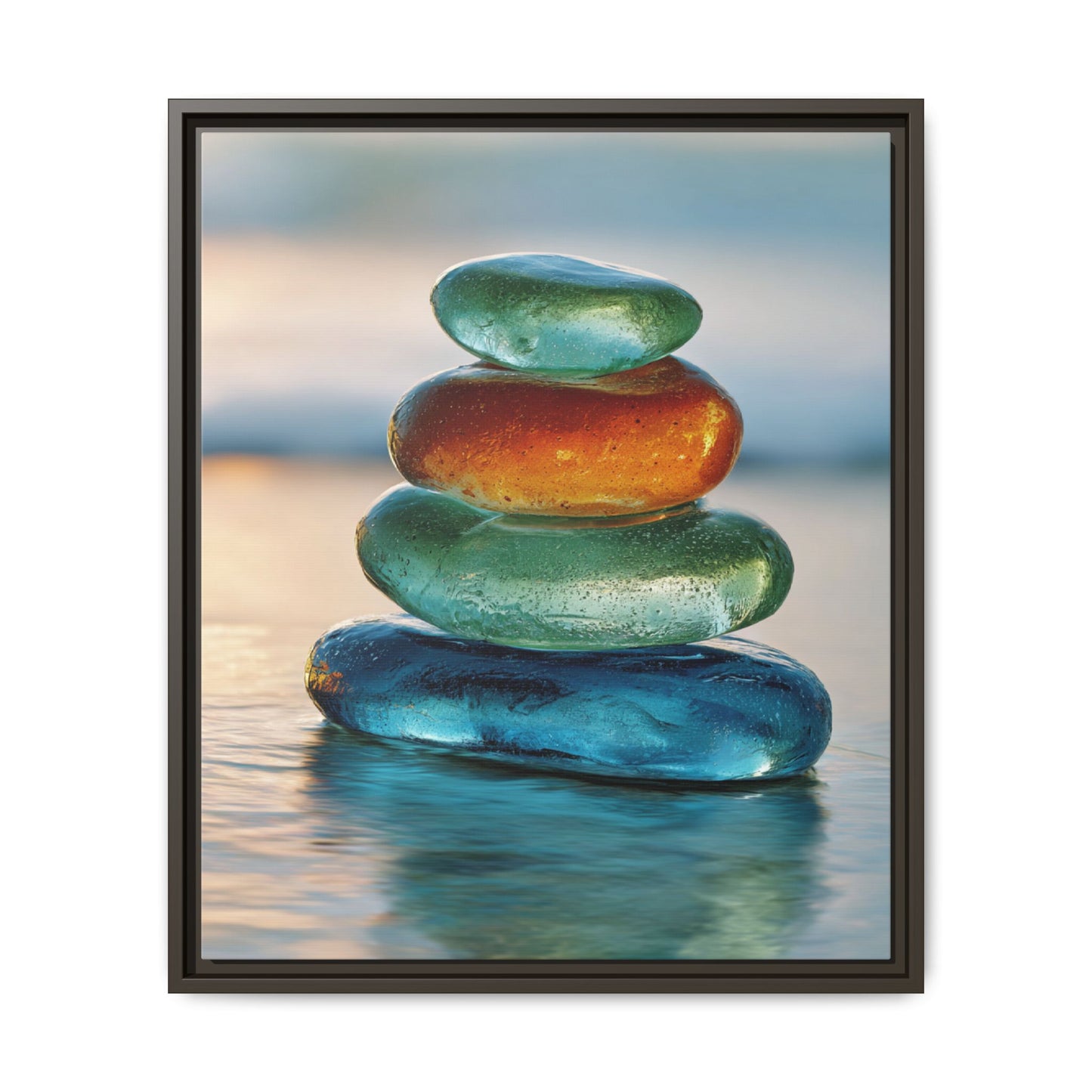 Stone Framed Canvas Wall Art