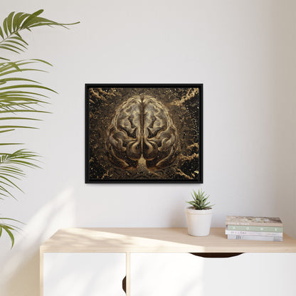 Brain Abstract Framed Canvas Wall Art