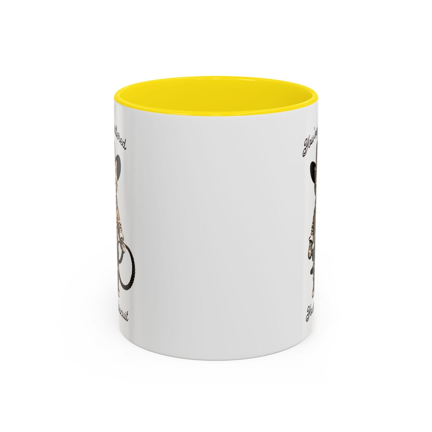 "You're Just Buttered Your Last Biscuit " Cowboy Kitty Mug