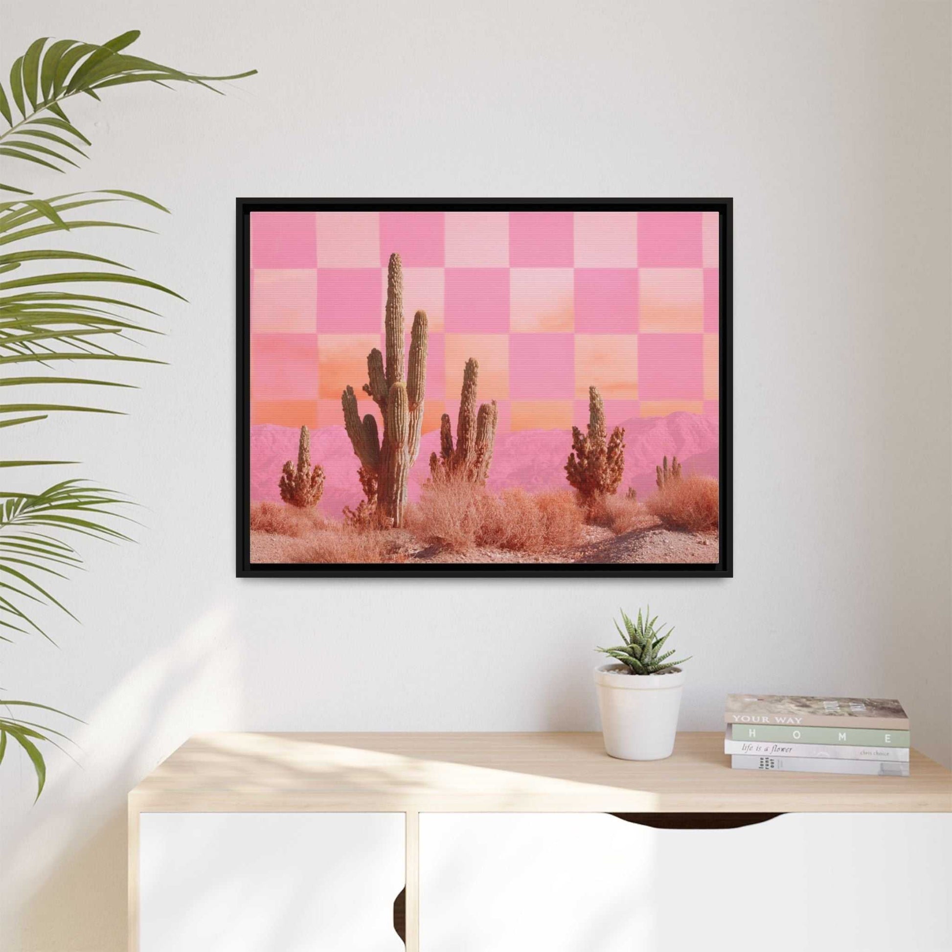 Pink Checkered Desert