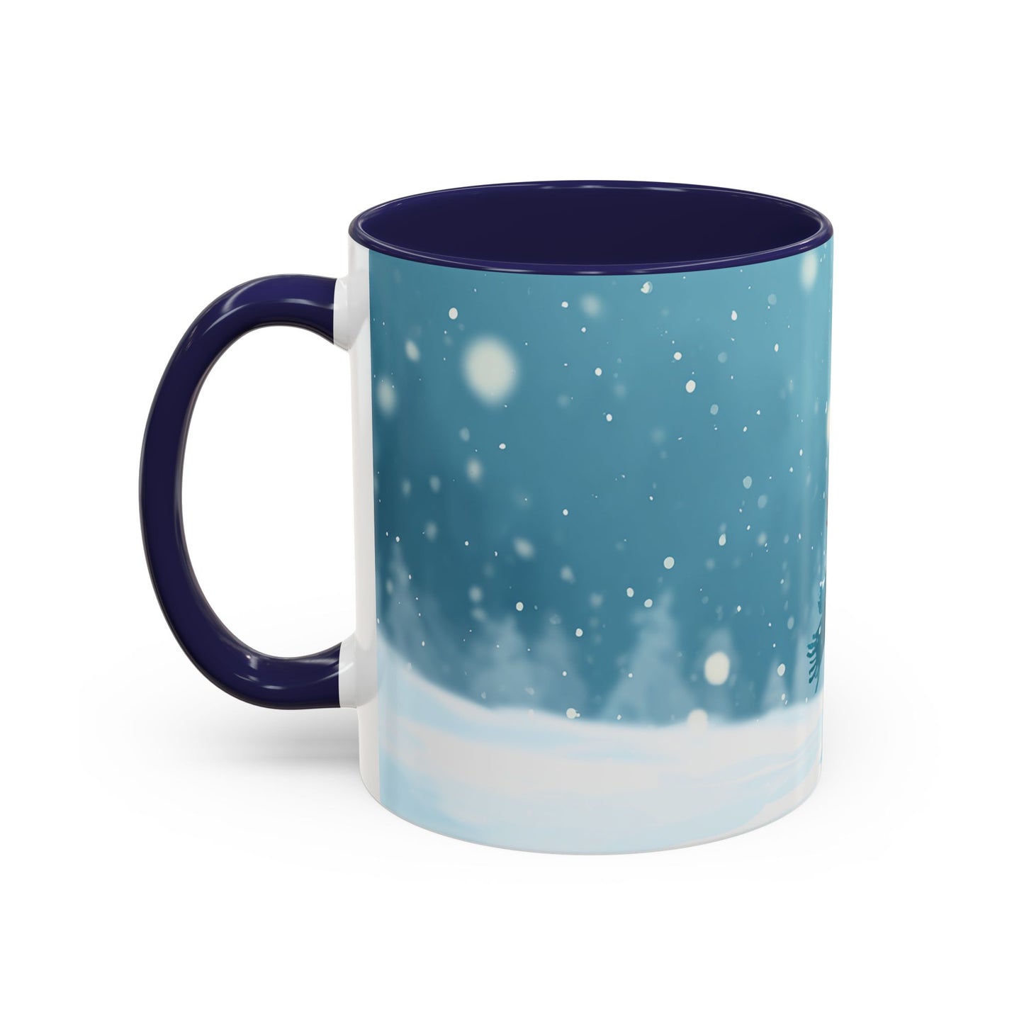 Winter Snowman Accent Coffee Ceramic Mug