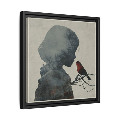 Child And Bird Silhouette