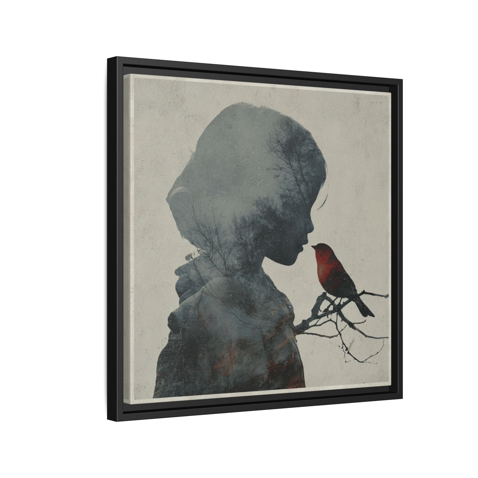 Child And Bird Silhouette