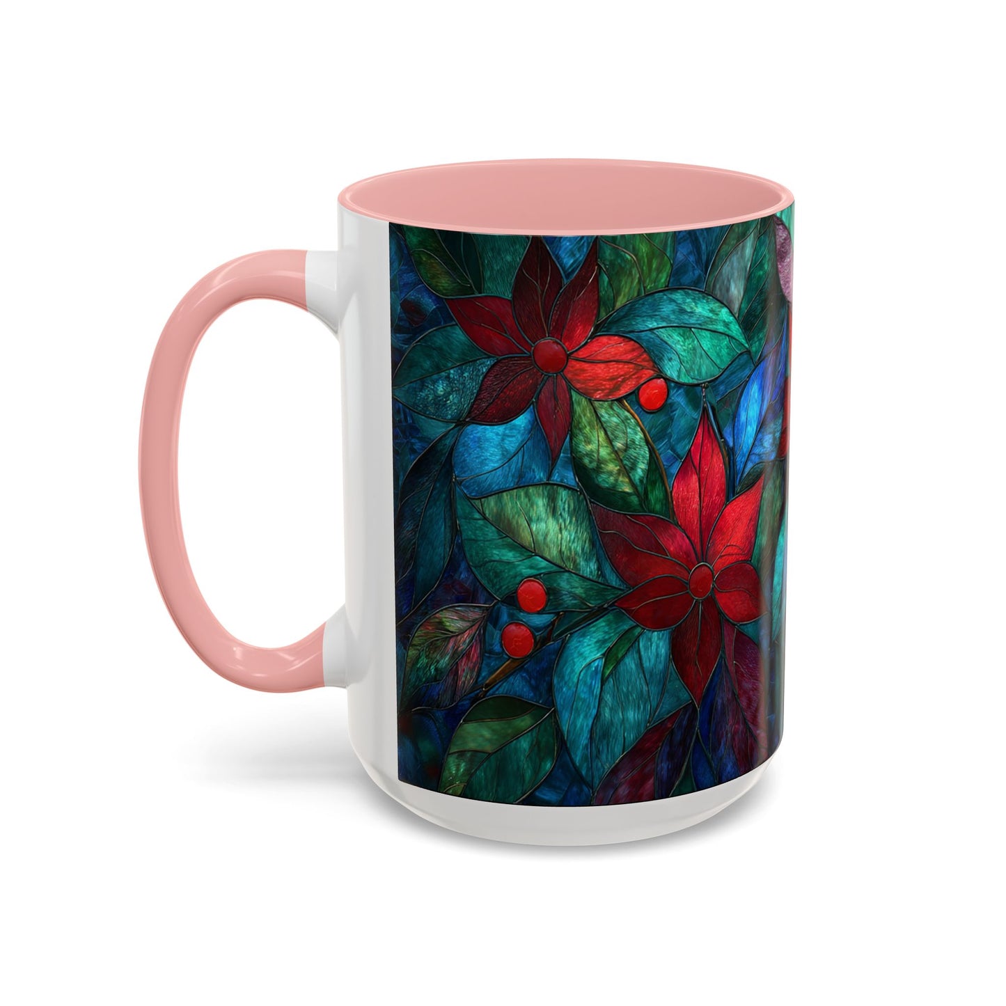 Christmas Poinsettia Floral Coffee Ceramic Mug