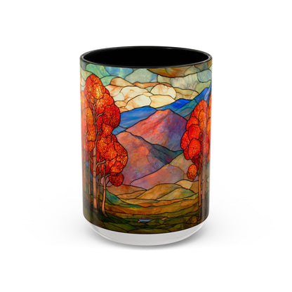 Autumn Stained Glass Effect  Coffee Mug