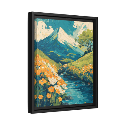 Mt Fuji Painted Style Canvas Wall Art