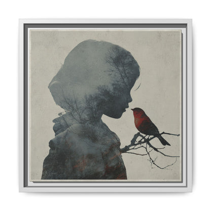 Child And Bird Silhouette