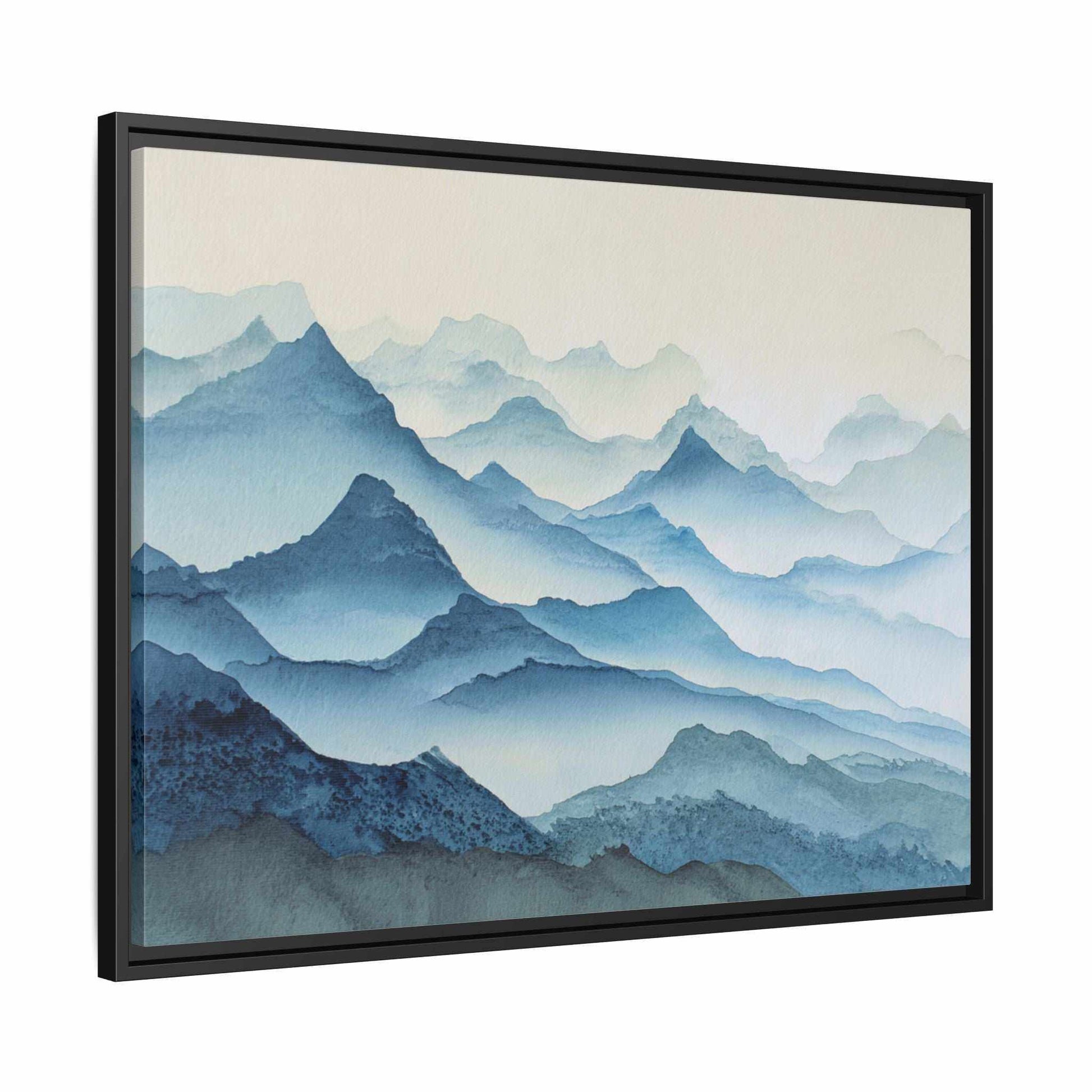 Abstract Mountains Framed Canvas Wall Art