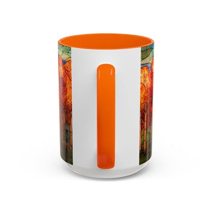 Autumn Stained Glass Effect  Coffee Mug