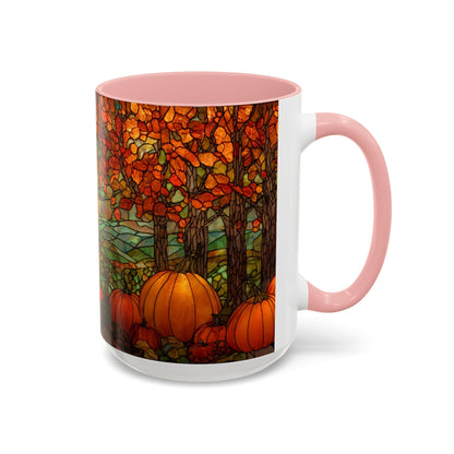 Fall Pumpkin Stained Glass