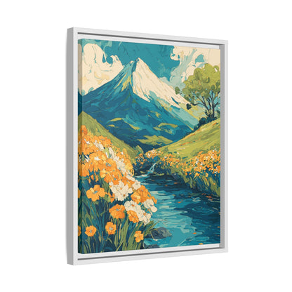 Mt Fuji Painted Style Canvas Wall Art