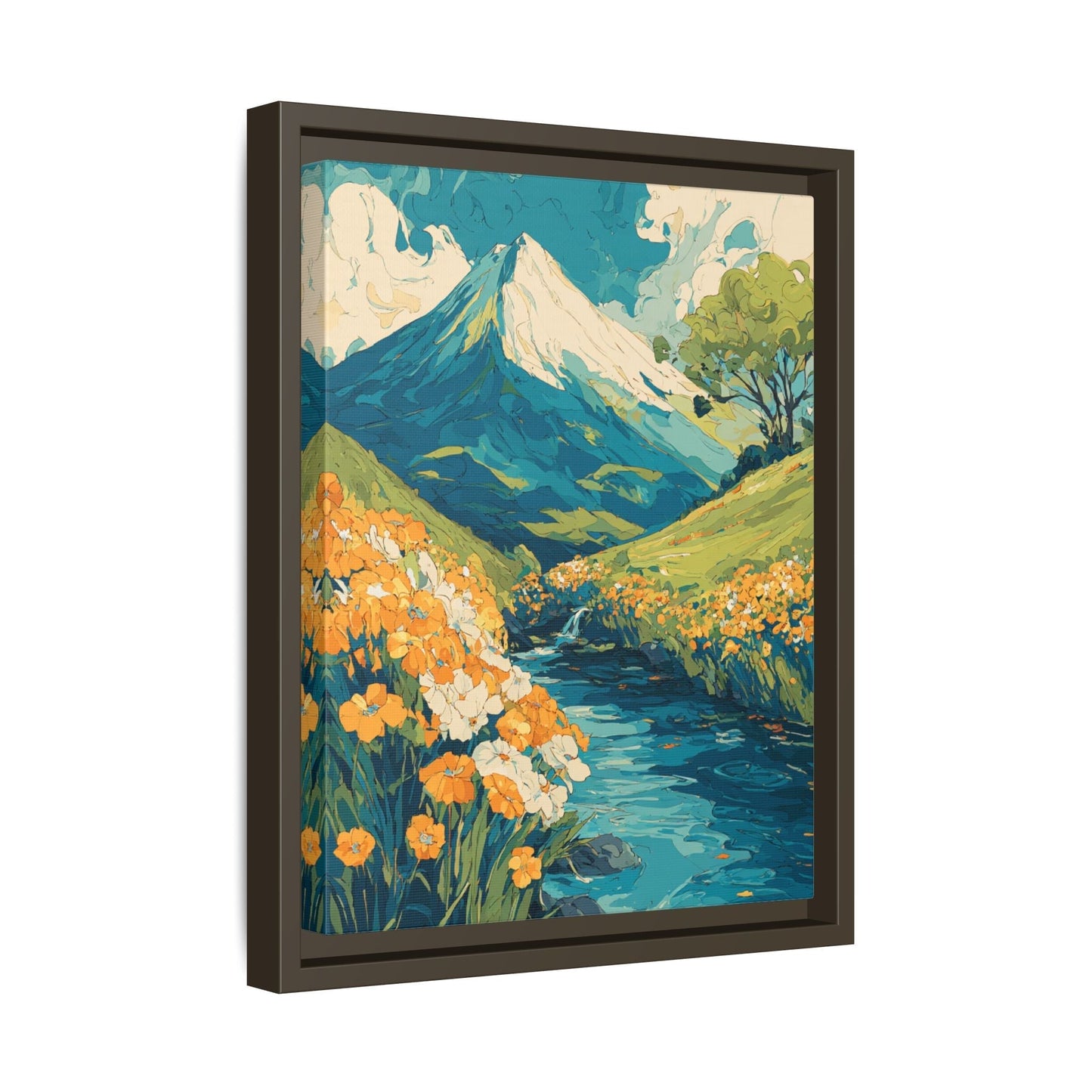  Mt Fuji Painted Style Canvas Wall Art