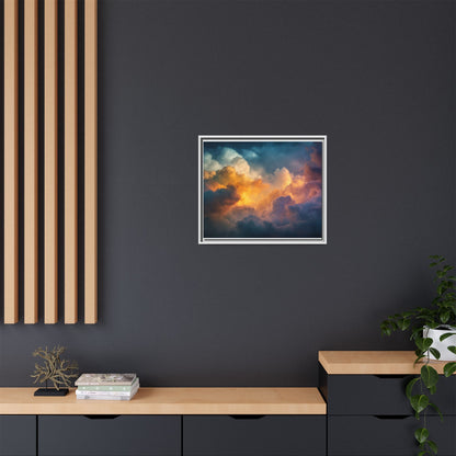 Calming Sky Cloud Framed Canvas Wall Art