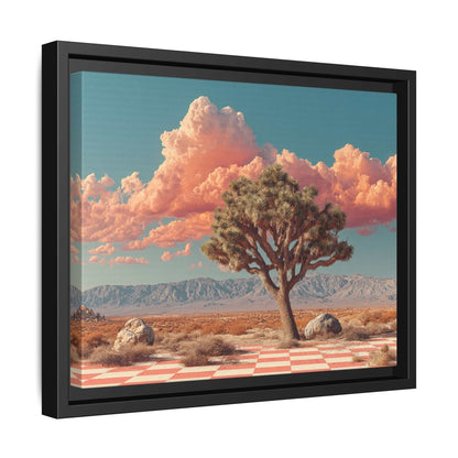 Pink Desert Framed Canvas Wall Art