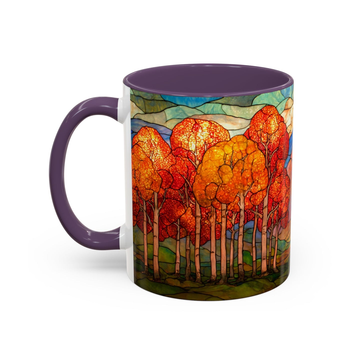 Autumn Stained Glass Effect  Coffee Mug