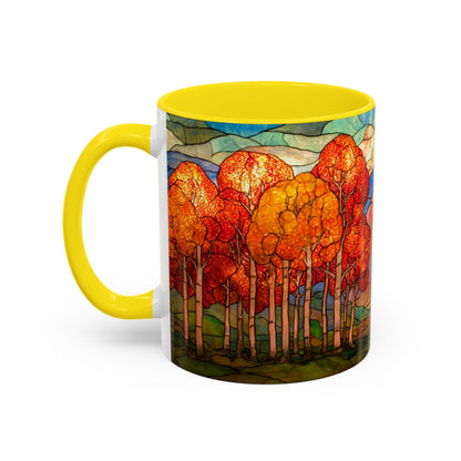 Autumn Stained Glass Effect  Coffee Mug