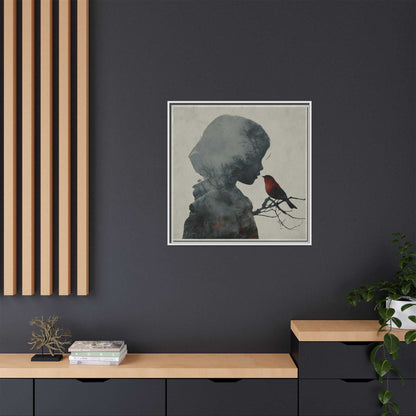 Child And Bird Silhouette