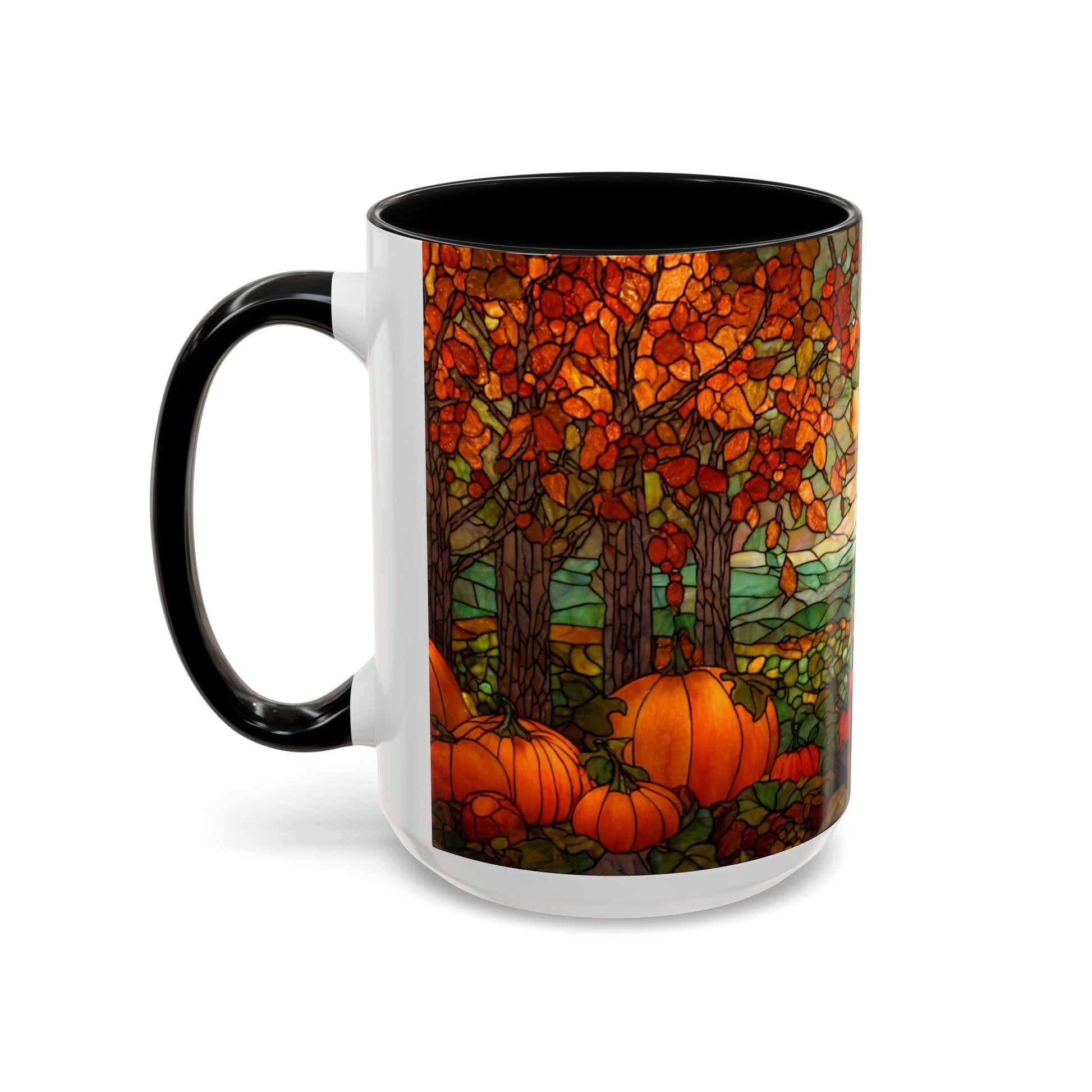 Fall Pumpkin Stained Glass