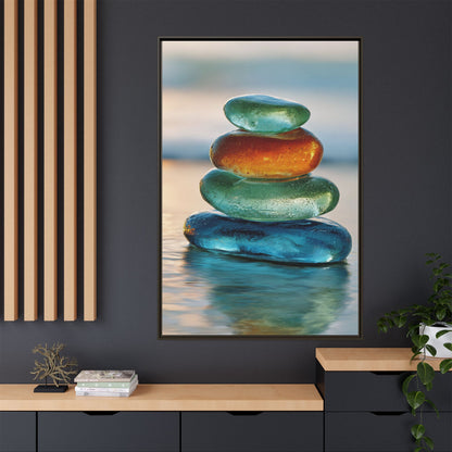 Stone Framed Canvas Wall Art