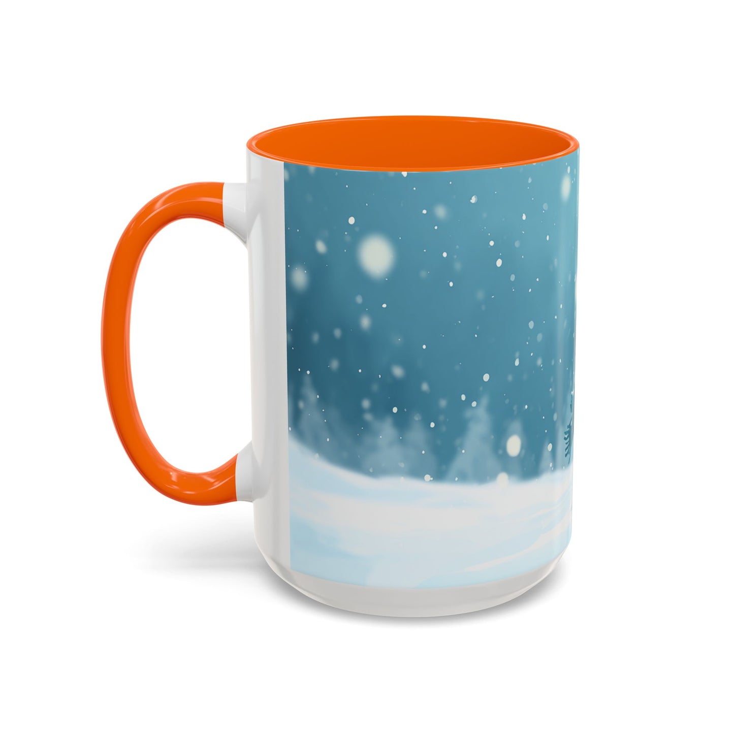Winter Snowman Accent Coffee Ceramic Mug