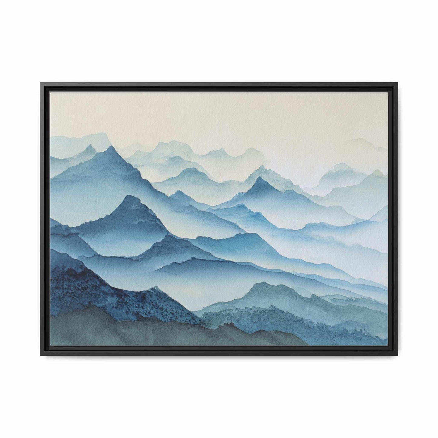 Abstract Mountains Framed Canvas Wall Art