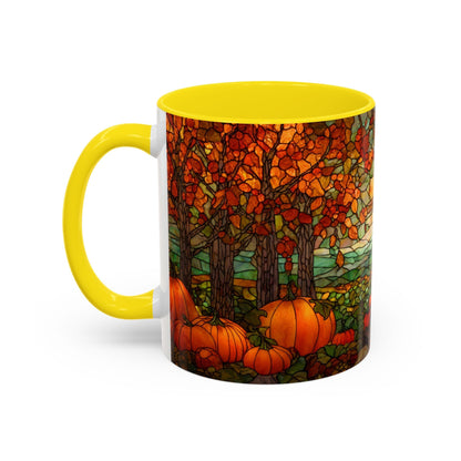 Fall Pumpkin Stained Glass