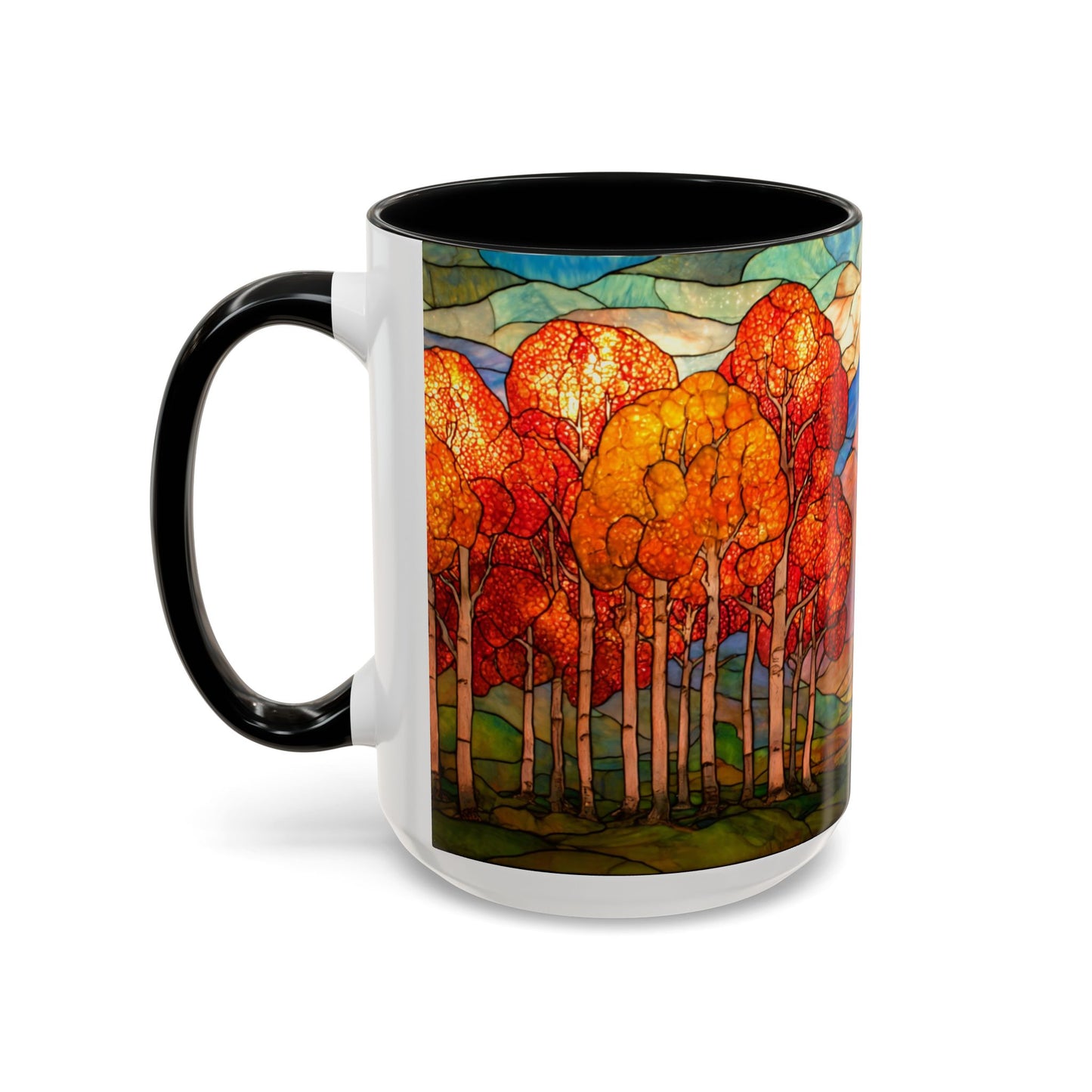 Autumn Stained Glass Effect  Coffee Mug
