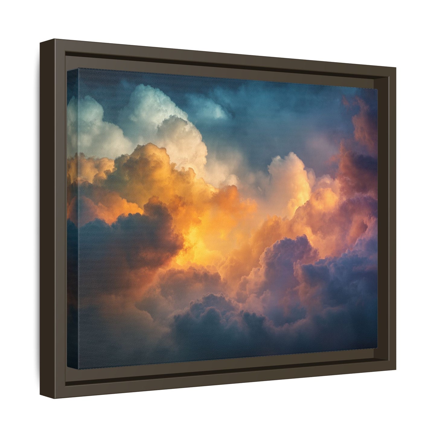 Calming Sky Cloud Framed Canvas Wall Art