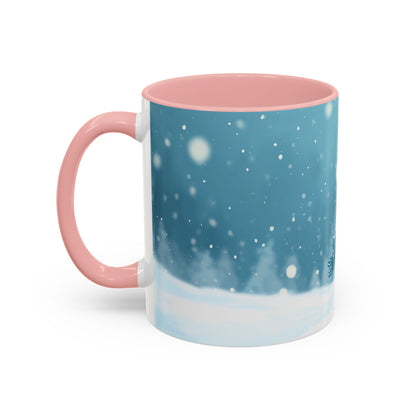Winter Snowman Accent Coffee Ceramic Mug