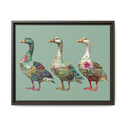 Dopamine Goose Framed Canvas Wall Art