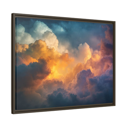 Calming Sky Cloud Framed Canvas Wall Art