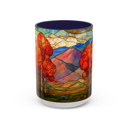 Autumn Stained Glass Effect  Coffee Mug