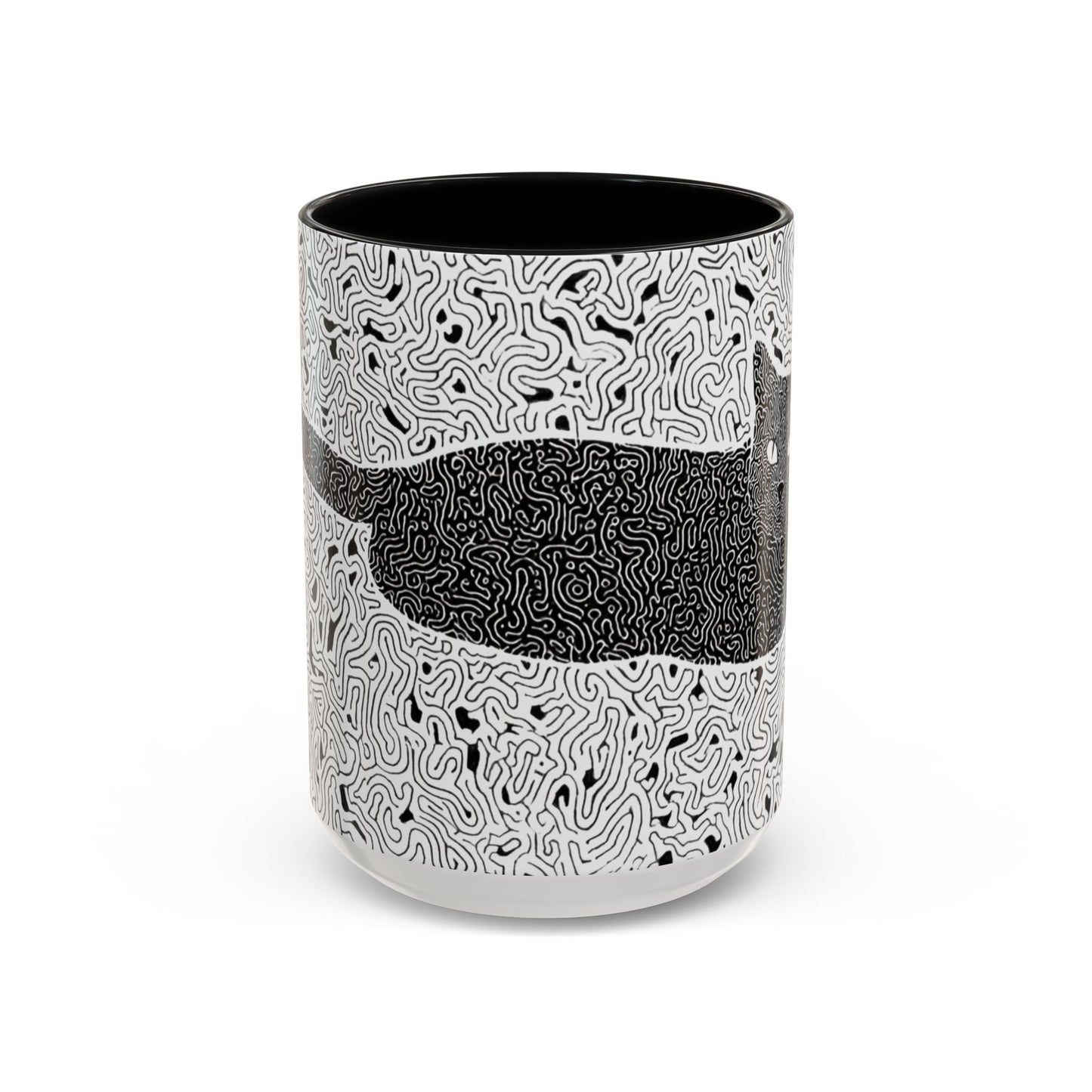 Black Cat Minimalist Coffee Mug