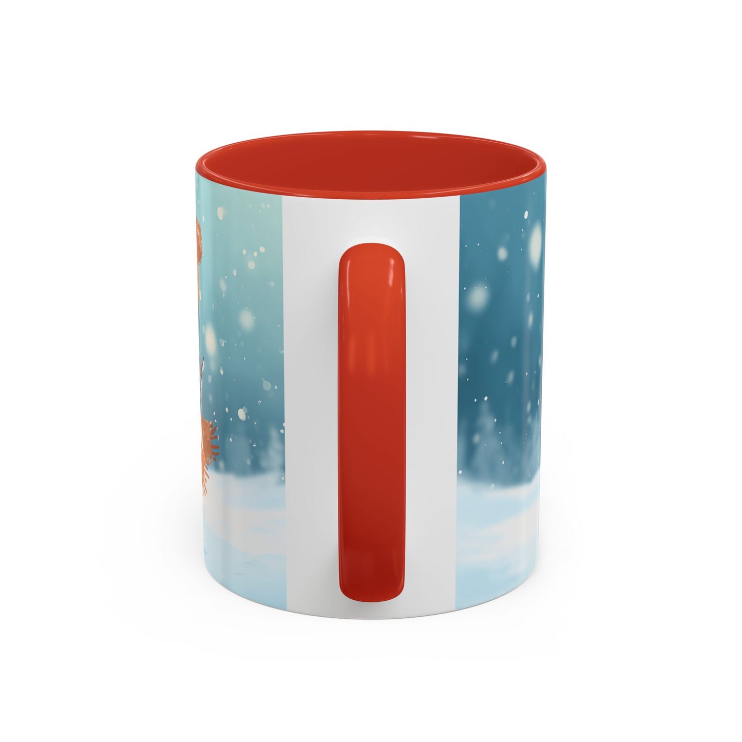 Winter Snowman Accent Coffee Ceramic Mug