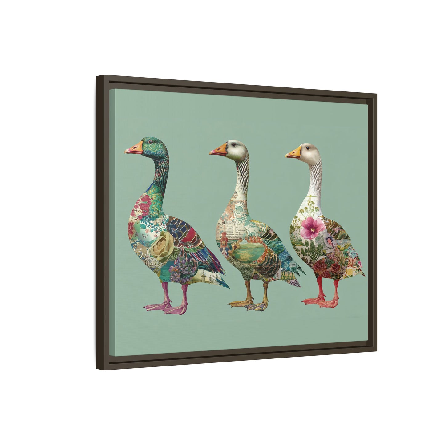 Dopamine Goose Framed Canvas Wall Art