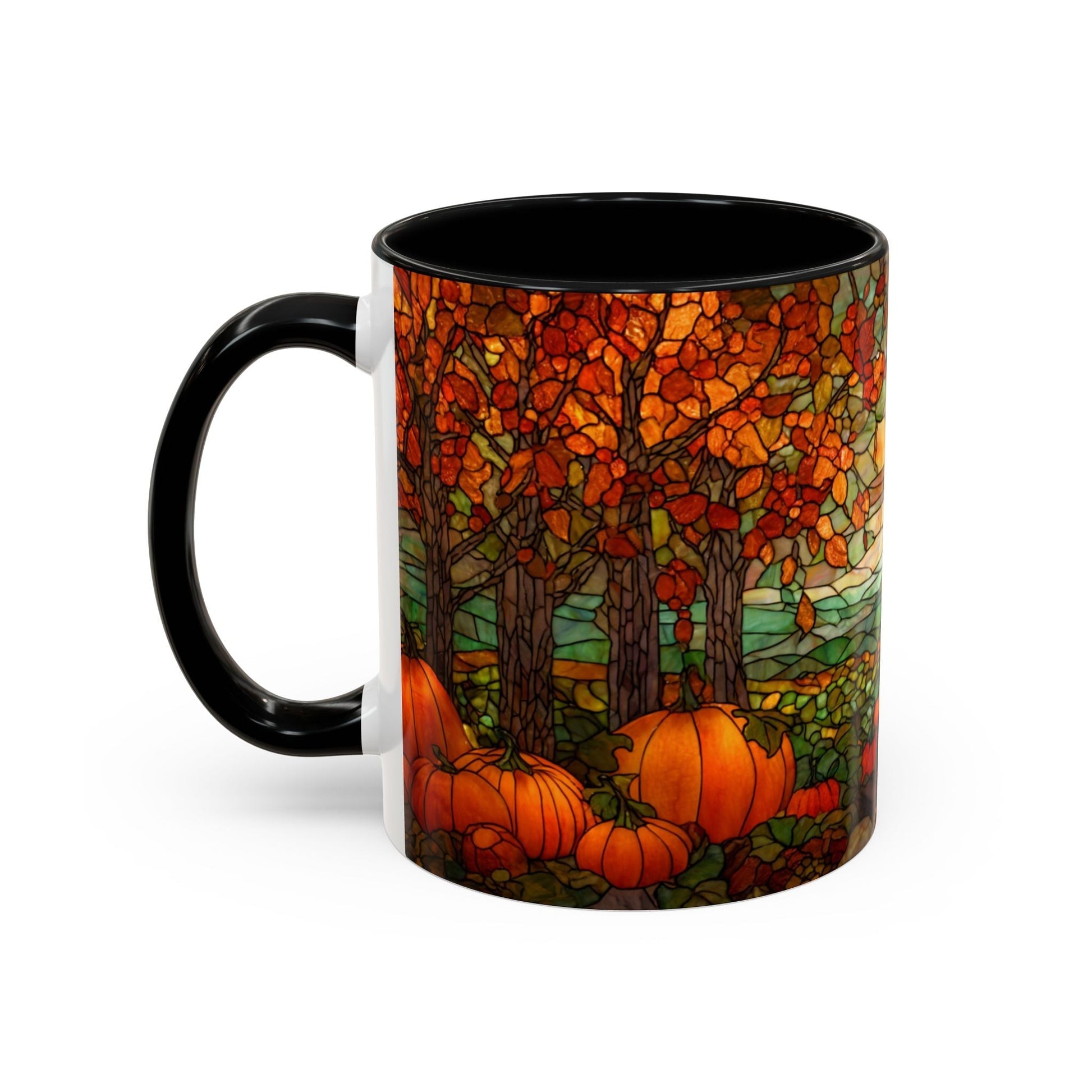 Fall Pumpkin Stained Glass