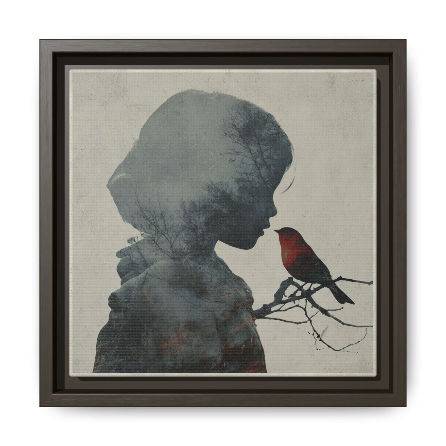Child And Bird Silhouette