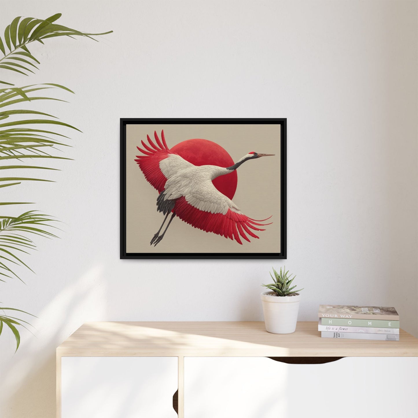 Japandi Ibis Bird Art